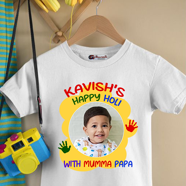 Personalized holi kid's t-shirt