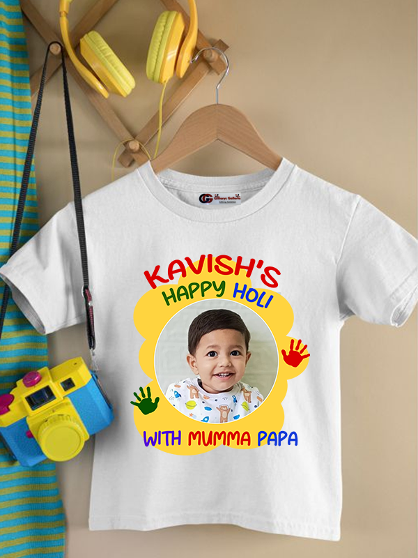 Personalized holi kid's t-shirt