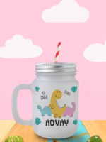 Personalized Frosted Mason Jar