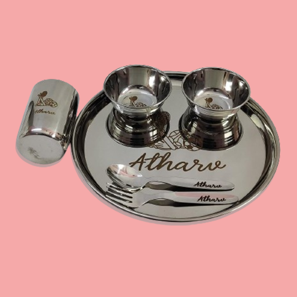 Personalized Round Thali Set