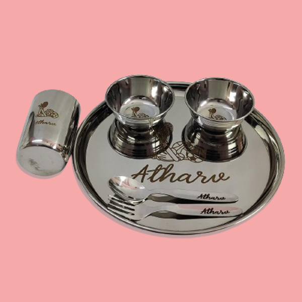 Personalized Round Thali Set